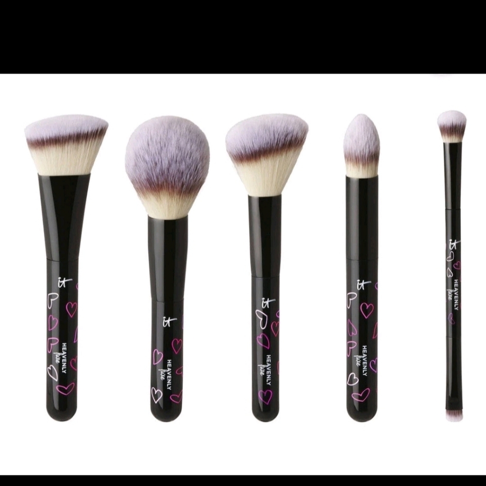 IT Cosmetics IT’S YOUR HEAVENLY LUXE SKIN-LOVING 5-PIECE MAKEUP BRUSH SET - NEW - Picture 3 of 8